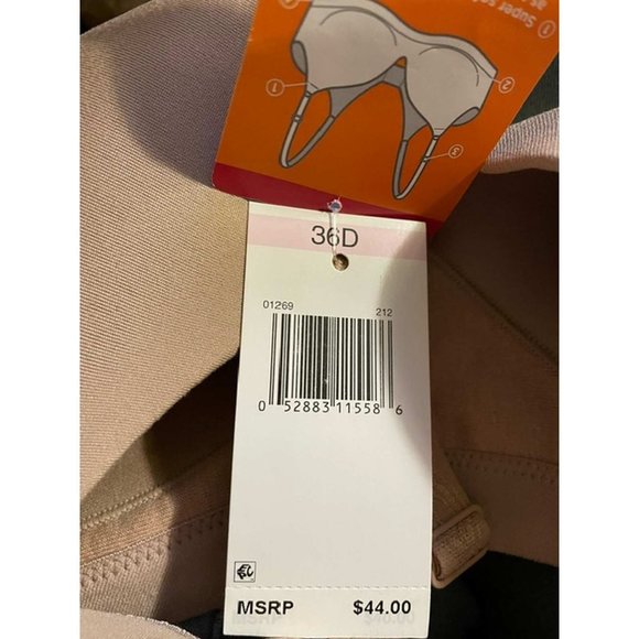 Warners Cloud 9 Super Soft Wireless Lightly Lined Comfort Bra 36D (10-AL) - Picture 8 of 8